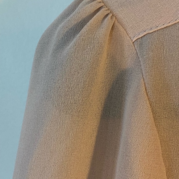 Lloyd Williams Vintage Sheer Floral Embroidery Front Button Up Pussy Bow top, 8 - Picture 5 of 10